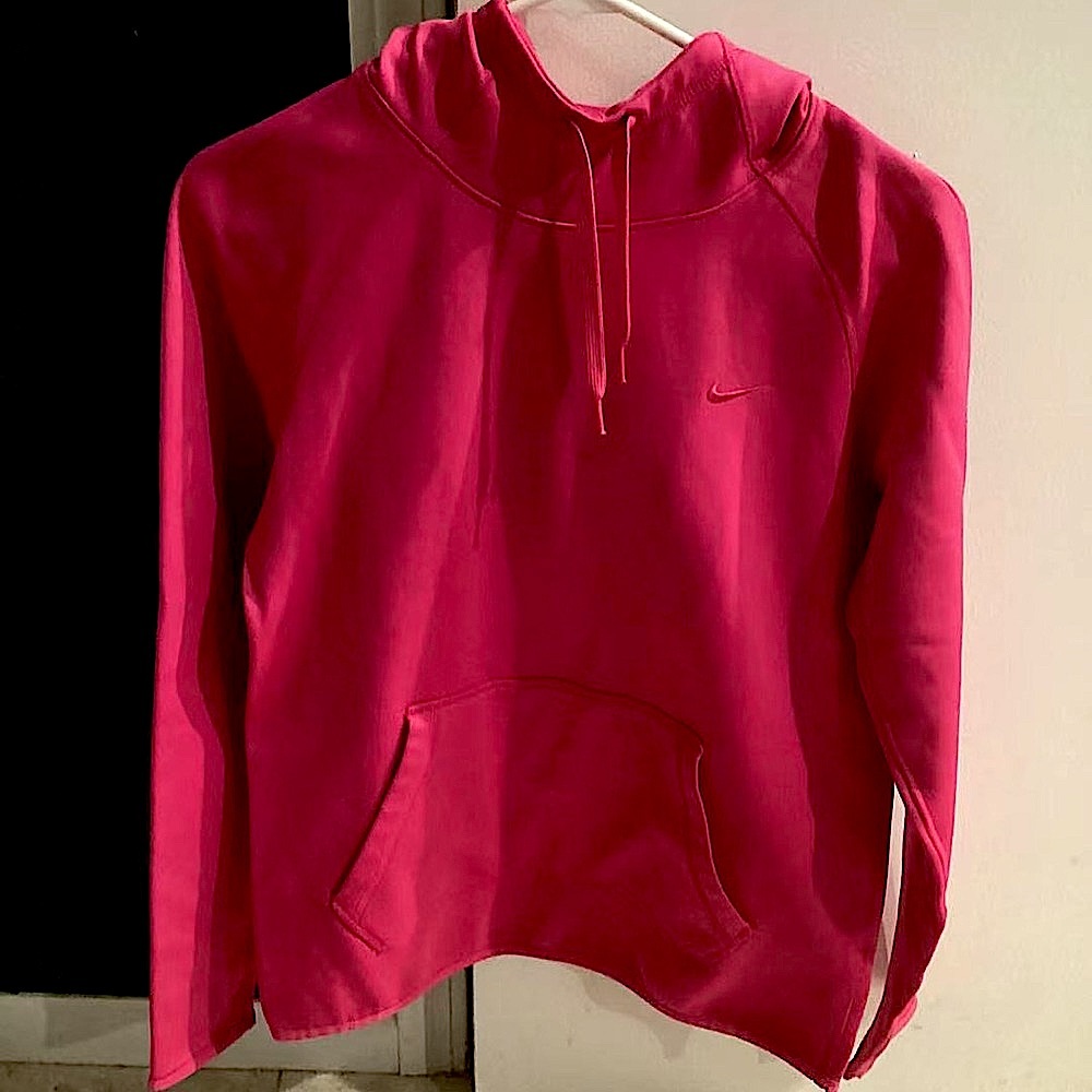 Nike Dri-Fit pink hoodie size S (fits like S-M)